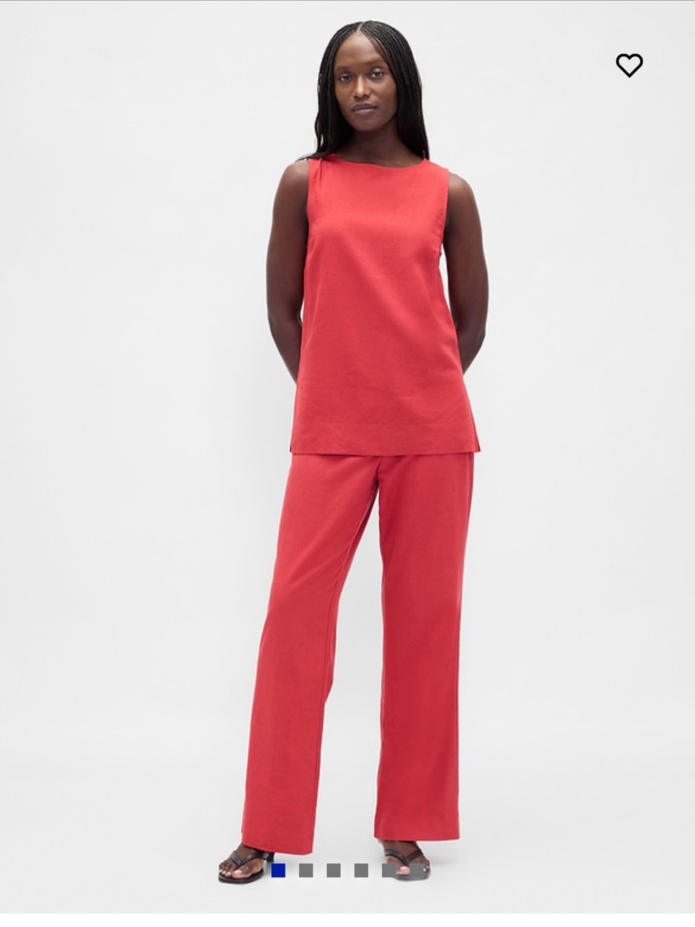 Gap Low Rise Linen Blend Pants